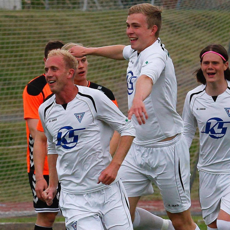 Kenny Hogg, Arnór Daði og Villi Kaldal. MYND: ÓAB