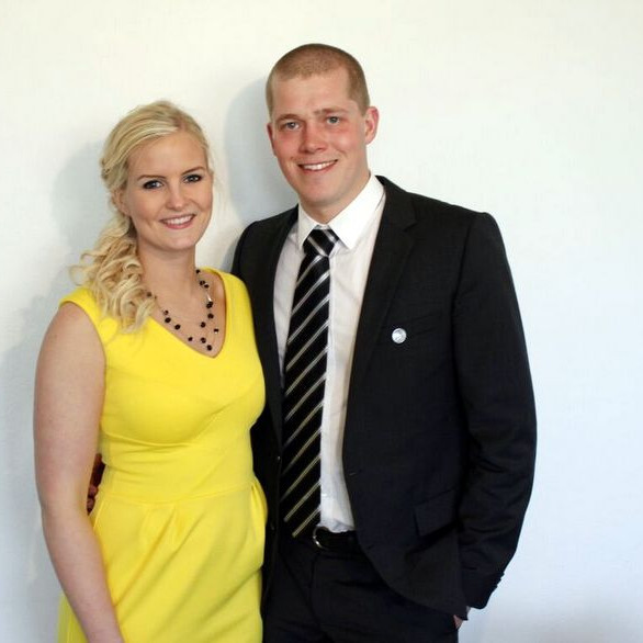 Guðrún Eik og Óskar Már. Mynd úr einkasafni.