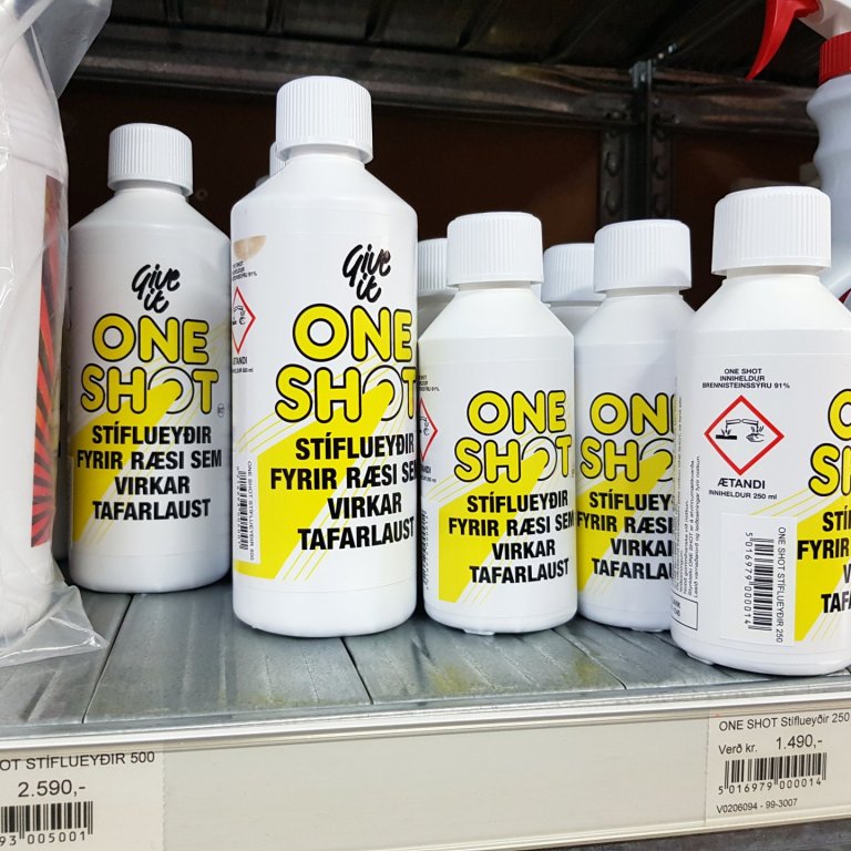 Margar gerðir eru til af stíflueyðum og er One shot einn þeirra. Mynd: PF.