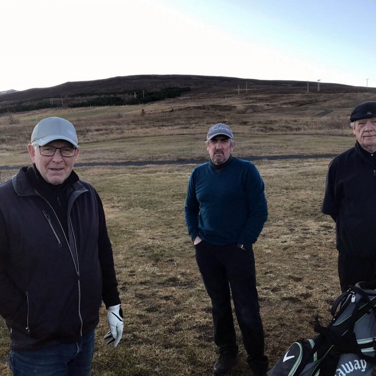 Reynir Braðdal, Guðmundur Árnason og Sigurgeir Þórarinsson. Mynd: KBH.