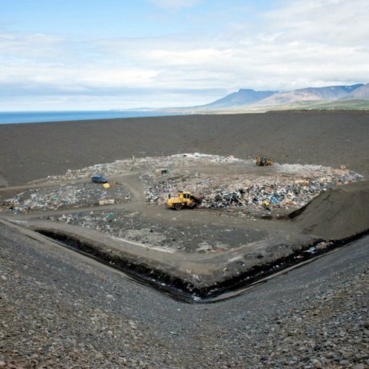 Frá Stekkjarvík en þar er tekið á móti sorpi frá stórum hluta Norðurlands. Mynd:Stekkjarvik.is