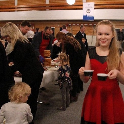 Frá Jólahlaðborði Rótarýklúbbs Sauðárkróks 2015. MYND: ÓAB