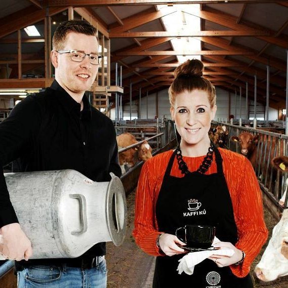 Bændurnir í Garði í Eyjafjarðasveit, Einar Örn Aðalsteinsson og Sesselja Barðdal. Aðsendar myndir