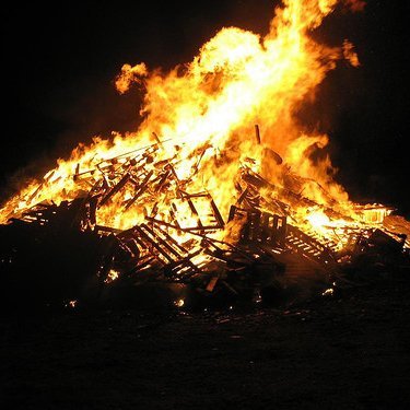 Áramótabrenna. Mynd: Skagafjordur.is