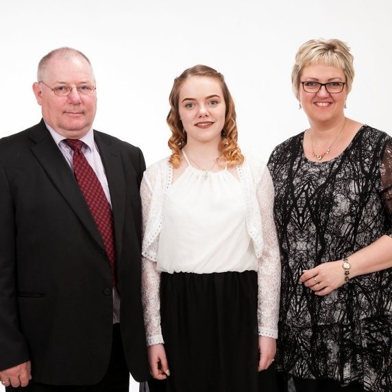 Matgæðingarnir Sigurður Leó og Kristín Guðbjörg ásamt dótturinni Ölmu Karen.