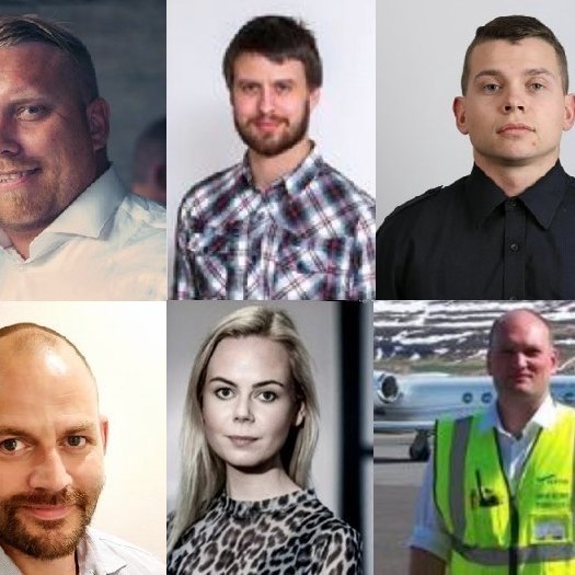 Á myndinni eru í þessari röð: Þorgeir Óskar Margeirsson, Grétar Þór Þorsteinsson, Stefán Árnason, Ásgrímur Eiríksson , Eyrún Viktorsdóttir og Þorlákur Snær Helgason. Aðsend mynd.