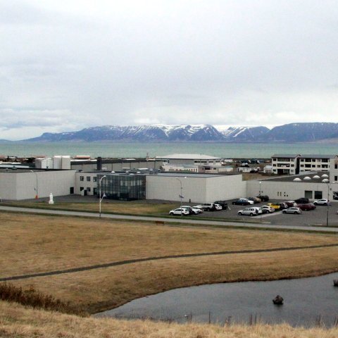 Höfuðstöðvar Kaupfélags Skagfirðinga, Skagfirðingabúð og mjólkursamlag. Mynd: PF