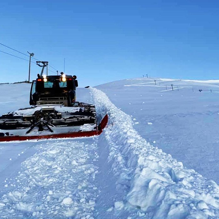 Svona var útlitið á skíðasvæðinu í Tindastóli í gær. MYND AF FB SKÍÐASVÆÐISINS