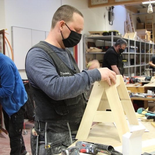 Það hefur verið unnið af kappi í trésmíðadeild FNV þessa dagana. Myndir:FE