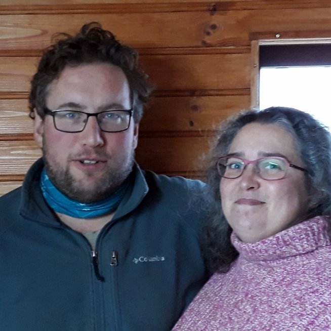 Matgæðingarnir Sigurður og Olivia Weaving. Aðsend mynd.