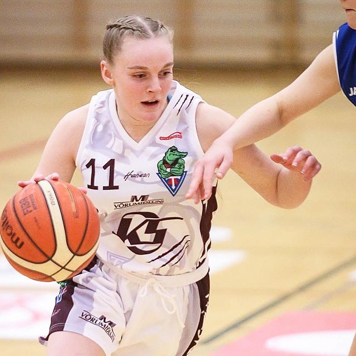 Eva Rún var framlagshæst Stólastúlkna með níu punkta. MYND: HJALTI ÁRNA