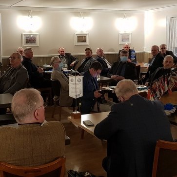 Frá fundi Lionsklúbbs Sauðárkróks á KK Restaurant í gærkvöldi. Mynd: PF.