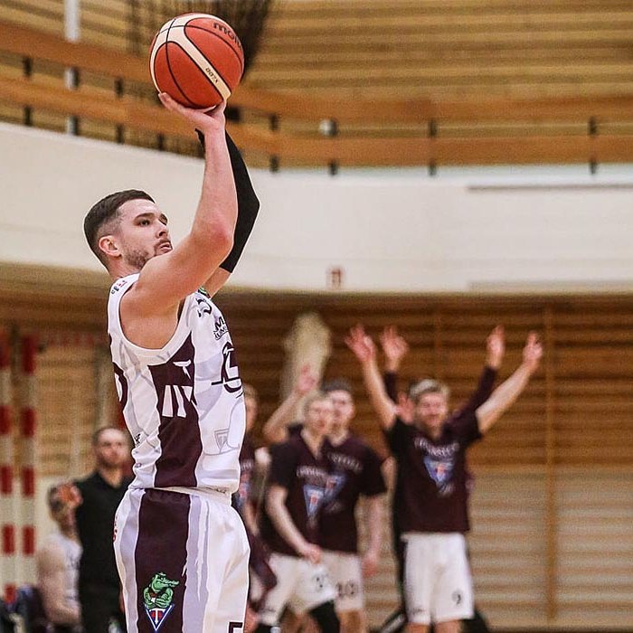 Nick Tomsick var öflugastur í tapleik Tindastóls í gær. MYND: HJALTI ÁRNA