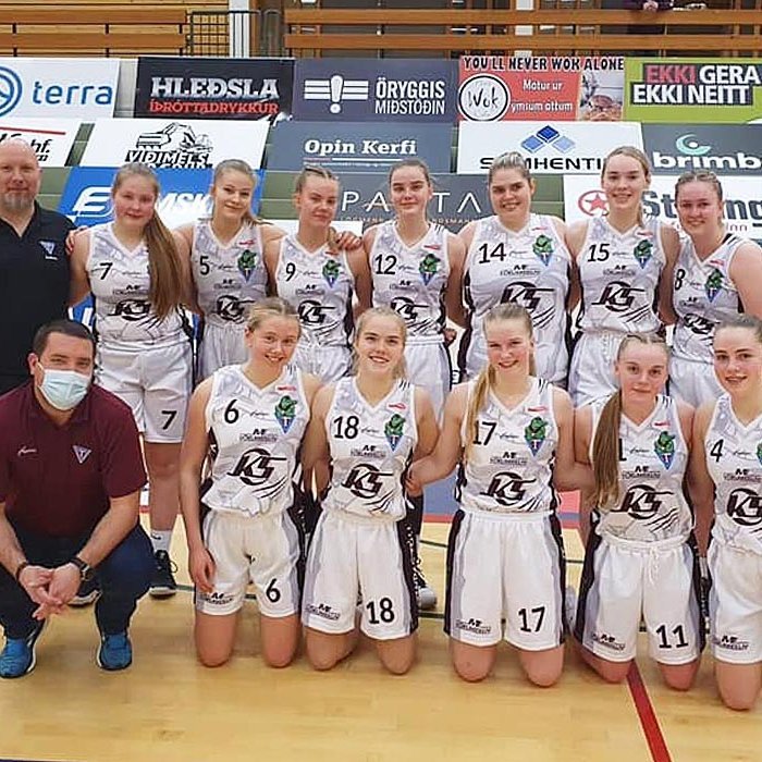 Lið Tindastóls stóð sig með ágætum í vetur þrátt fyrir ýmis áföll. Myndin var tekin í upphafi árs. MYND: TINDASTÓLL