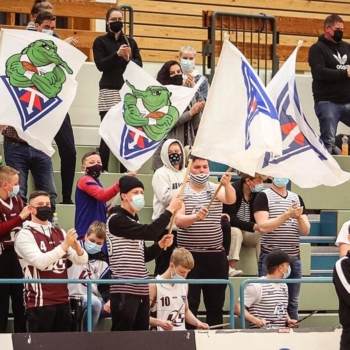 Grettismenn létu vel í sér heyra í fámenninu í Síkinu. MYND: HJALTI ÁRNA