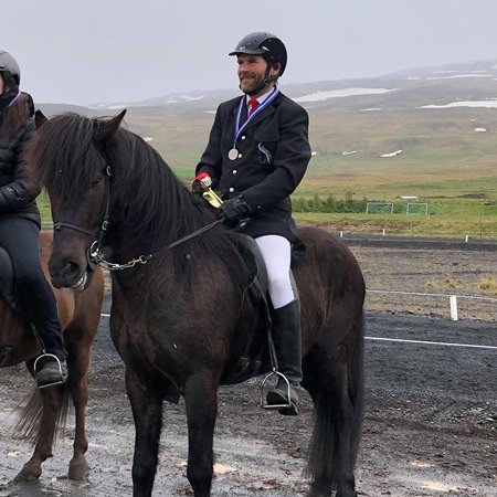 Glæsilegasti knapi mótsins, Jói Magg. Mynd: Þytur.