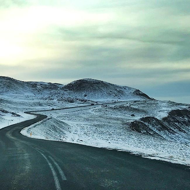 Frá Siglufjarðarvegi 5. febrúar 2021. MYND: ÓAB