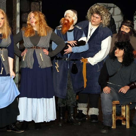 Borkagengið í vígahug. Mynd: Gunnhildur Gísla.