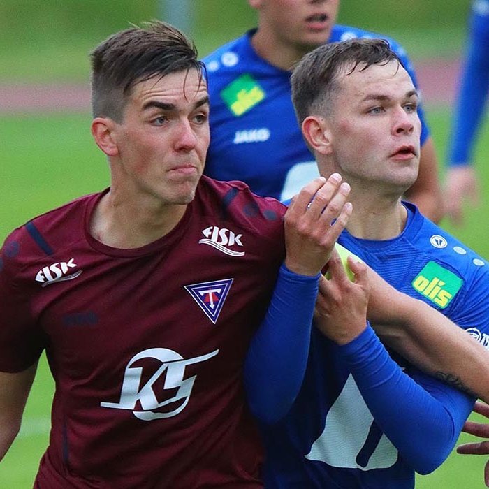 Konni gerði fjórða markið í gær. MYND: ÓAB