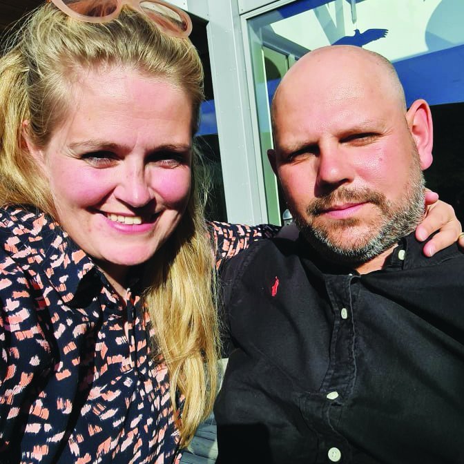 Matgæðingarnir Sara Katrín og Hjörleifur. MYND AÐSEND