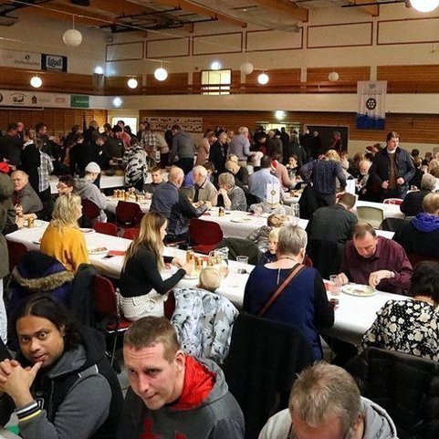 Frá síðasta jólahlaðborði Rótarýklúbbs Sauðárkróks sem haldið var 2019. Mynd: ÓAB.