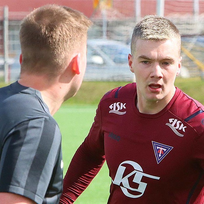 Jónas Aron Ólafsson var með tvö mörk í dag. MYND: ÓAB