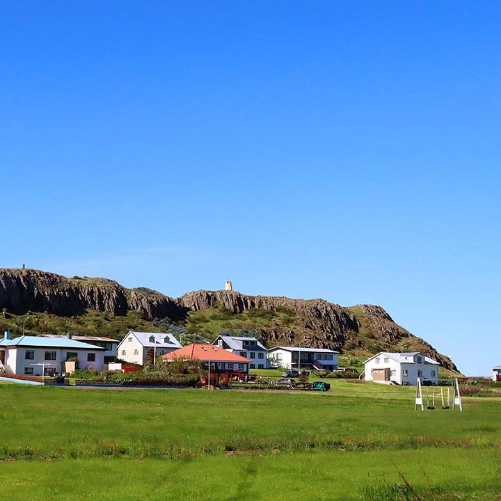 Spákonufellshöfði í bakgrunni. MYND: ÓAB