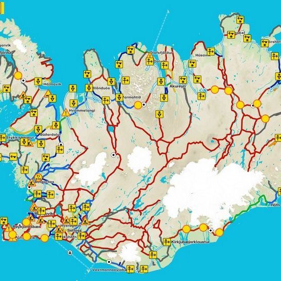 Ástand vega klukkan 11:17 í dag. Mynd af umferdin.is.