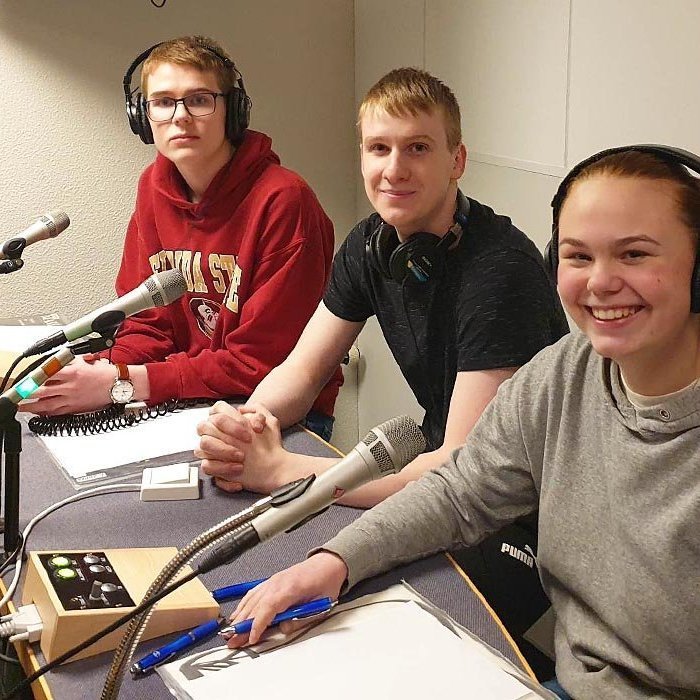 Alexander, Óskar og Íris skipuðu Gettu betur lið FNV þennan veturinn. MYND: ÁGÚST INGI