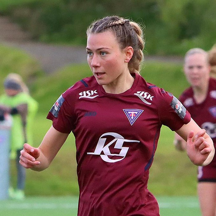 Kristrún fór snemma út af vegna meiðsla. MYND: ÓAB