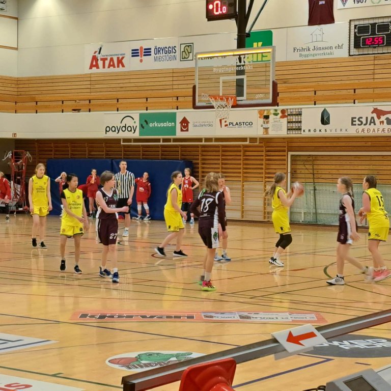 Frá törneringu 7.fl. stúlkna. Ljósmynd: Thelma Knútsdóttir