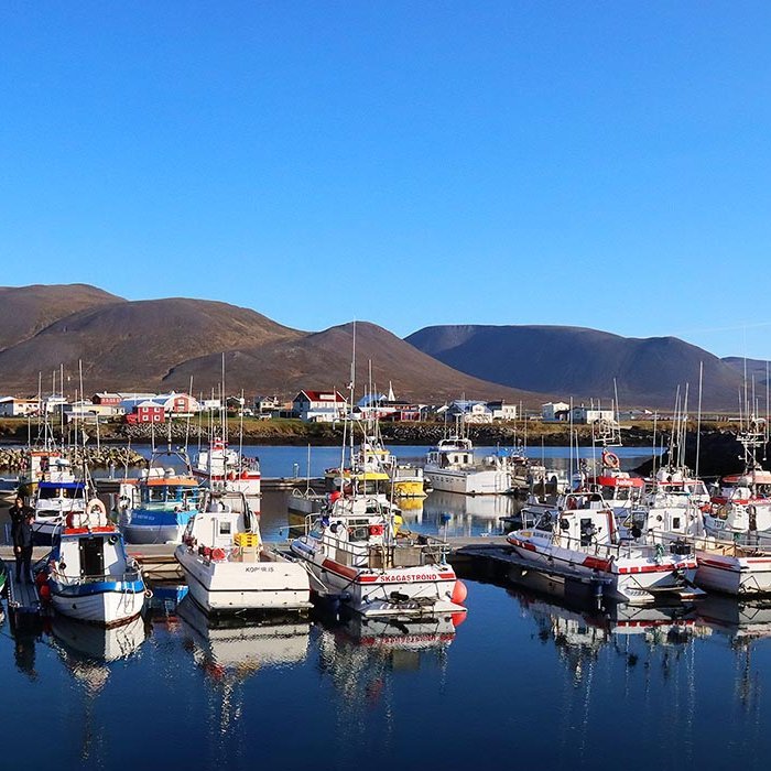 Séð yfir smábárahöfnina á Skagaströnd. MYND: ÓAB