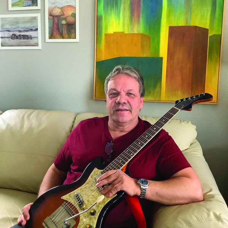 Hörður með Framusinn. Mynd: Aðsend