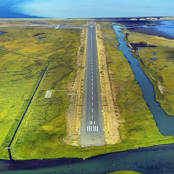 Alexandersflugvöllur við Sauðárkrók. MYND: MATS