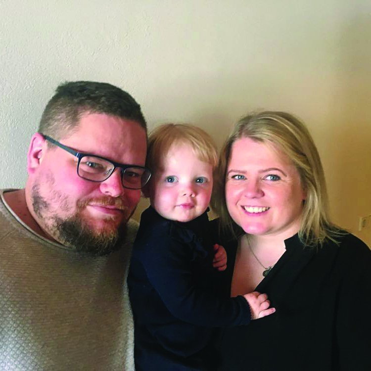 Magnús og Kristín ásamt Lilju Karen. AÐSEND MYND