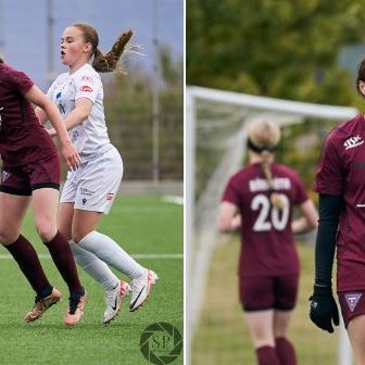 Elísa og Saga. Ljósmyndari: Sigurður Ingi Pálsson.