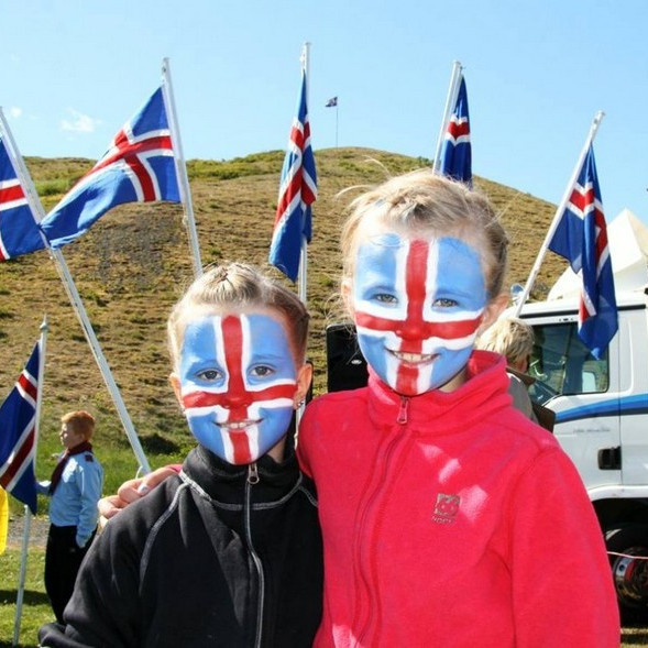 Frá 17. júní skemmtun á Sauðárkróki. Mynd/BÞ