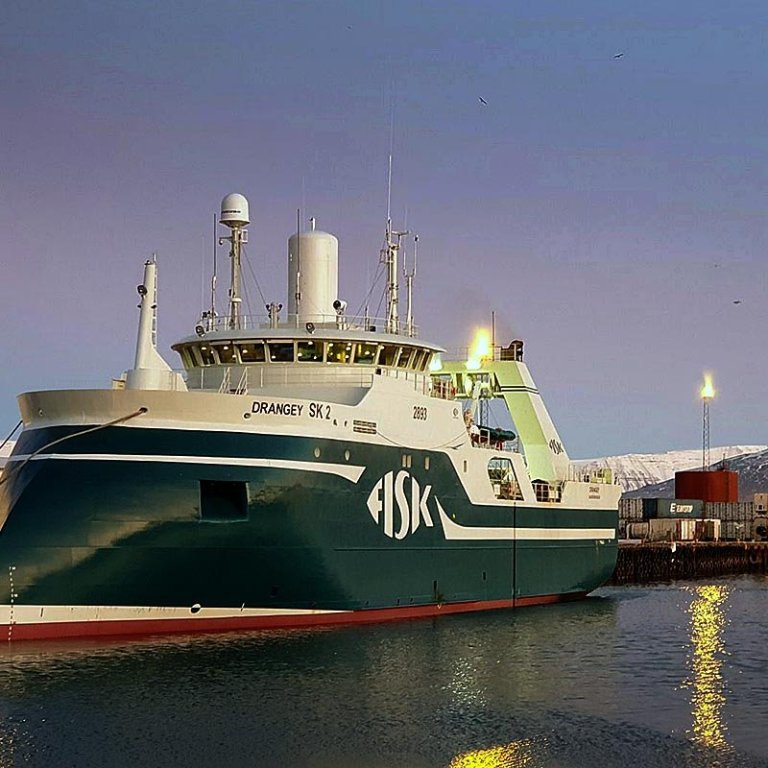 Drangey SK2 í höfn. MYND AF FIS.IS