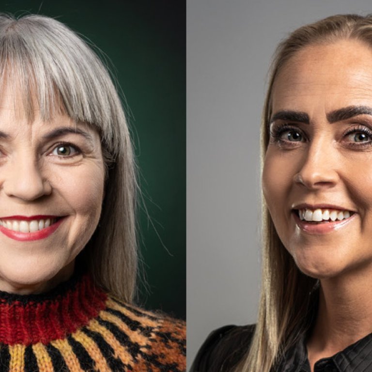 Hólmfríður Árnadóttir og Álfhildur Leifsdóttir