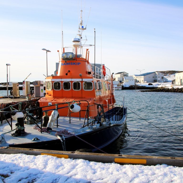 Björgunarskipið Húnabjörg. MYND TEKIN AF FACEBOOK-SÍÐU SKAGASTRANDARHAFNAR