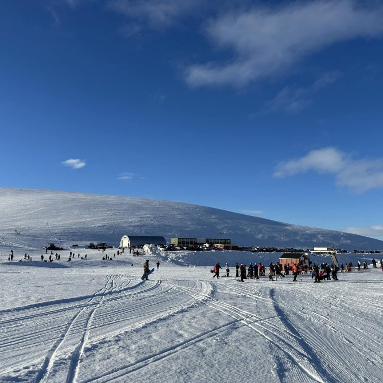 Skíðasvæði Tindastóls. MYND.SIGURÐUR HAUKSSON