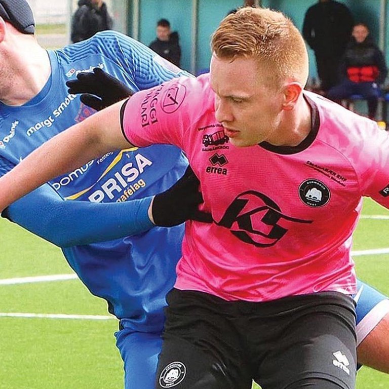 Ingvi Rafn í slagnum. MYND: ÓAB