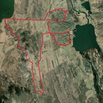Hér má sjá hlaupaleiðina í Gljúfurárhlaupi - 25 km og heildarhækkun 298 m