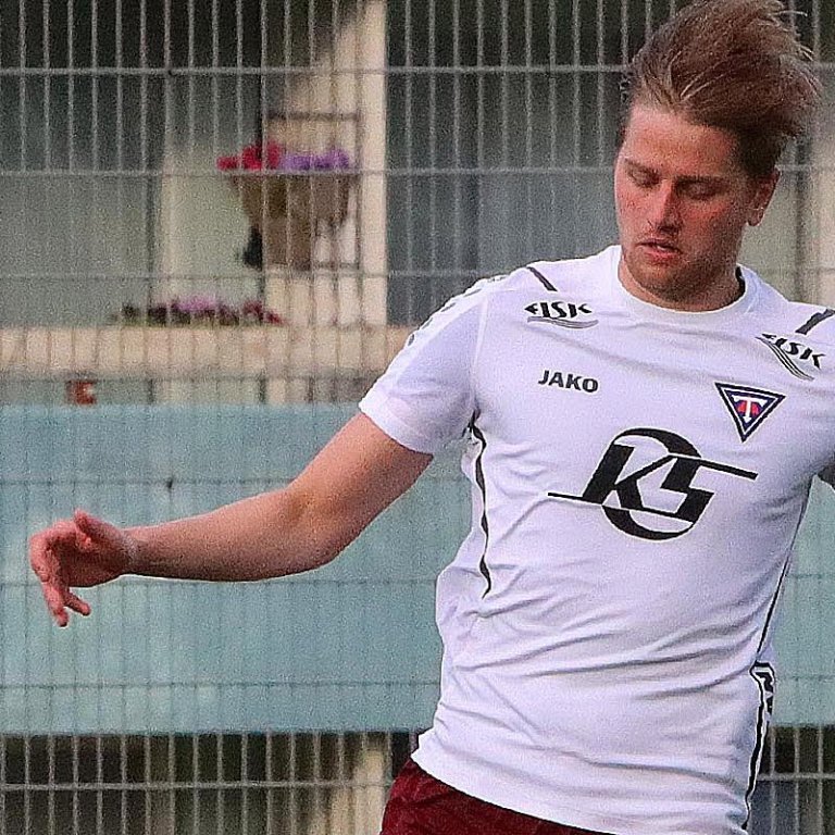 Addo Ólafs gerði fyrstu tvö mörk Tindastóls í dag. MYND: ÓAB