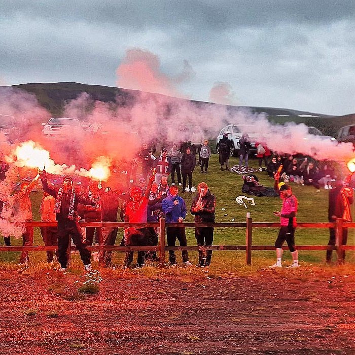 Stemning á Hvammstanga. MYND AF SÍÐU AÐDÁENDAFÉLAGS KORMÁKS