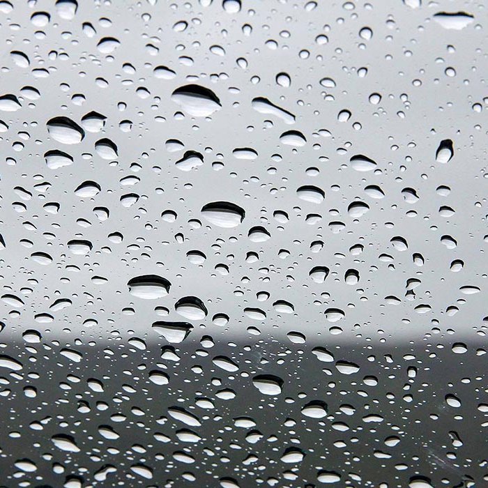 Rigning á rúðu. MYND: ÓAB