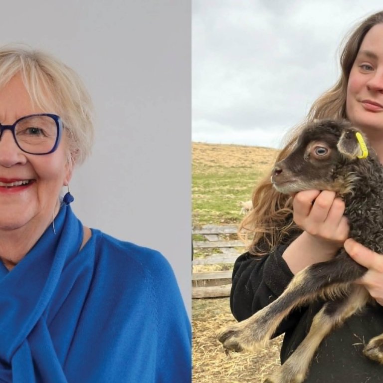 Ugla Stefanía Kristjönudóttir Jónsdóttir oddviti Pírata í Norðvesturkjördæmi, og Kristín Vala Ragnarsdóttir, framboði fyrir Pírata í Reykjavík Norður.