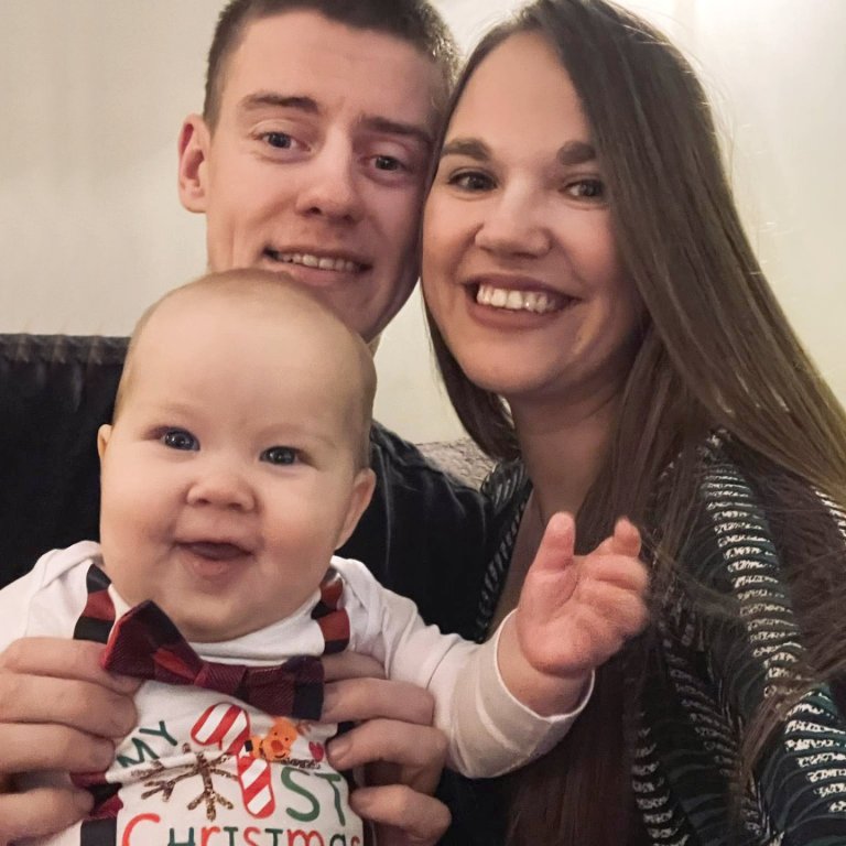 Davis og Katrina með Teodors. Myndir aðsendar.