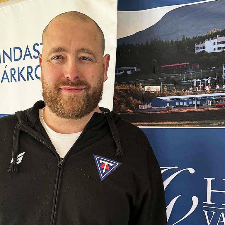 Arnar á undirritunardaginn. MYNDIR: GG