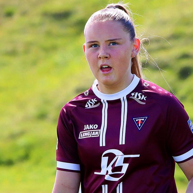 Birgitta var með tvö mörk og eina stoðsendingu í leiknum í gær. MYND: ÓAB